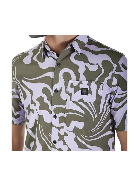 Fox Men's Short Sleeve Mountain Bike Jersey Purple