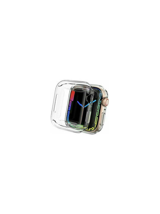 Carcasă din Plastic în Culoare Transparentă pentru Apple Watch 44mm