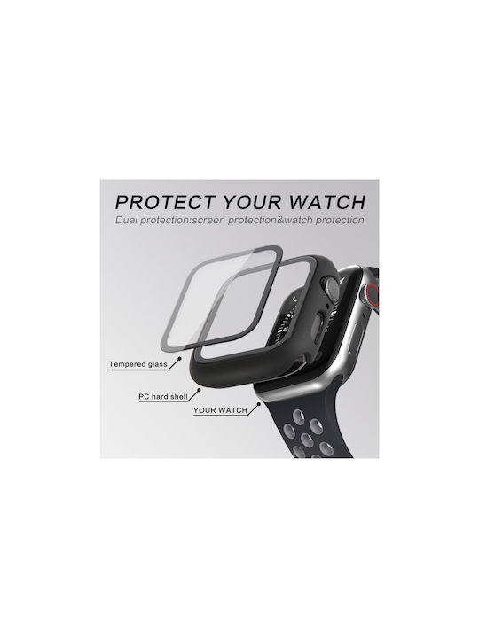 Carcasă din plastic în culoare argintie pentru Apple Watch 44mm
