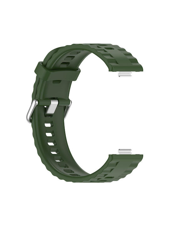 Huawei Watch Fit4 Pro Fit4 Fit3 Xdfind Silver Buckle Solid Color Watch Strap Silicone Army Green Huawei Watch Fit4 Pro Fit4 Fit3 Xdfind Silver Buckle Solid Color Watch Strap Silicone Army Green