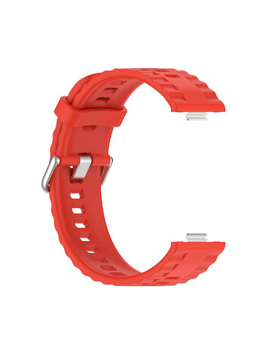 Huawei Watch Fit4 Pro Fit4 Fit3 Xdfind Silver Buckle Monochrome Watch Strap Silicone Red Huawei Watch Fit4 Pro Fit4 Fit3 Xdfind Silver Buckle Monochrome Watch Strap Silicone Red