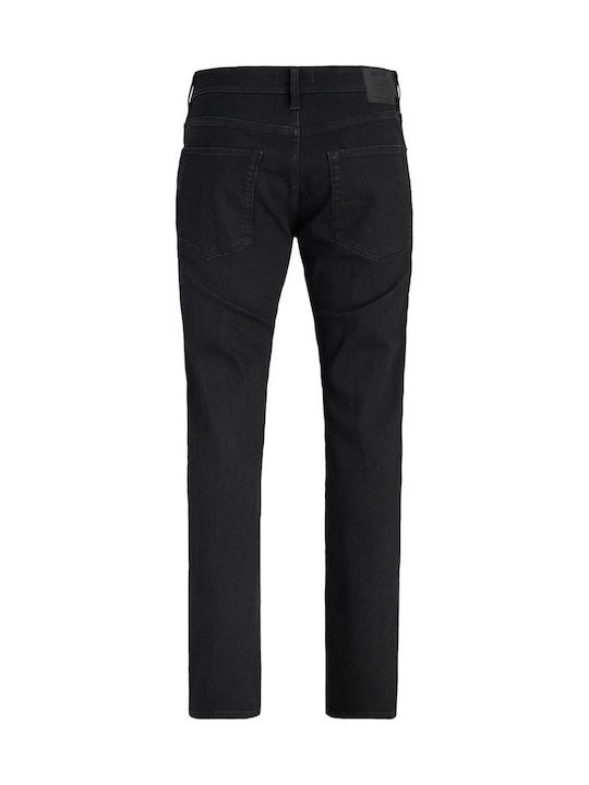 Jack & Jones Mike Παντελόνι Τζιν Ελαστικό Regular Tapered Fit Black Denim