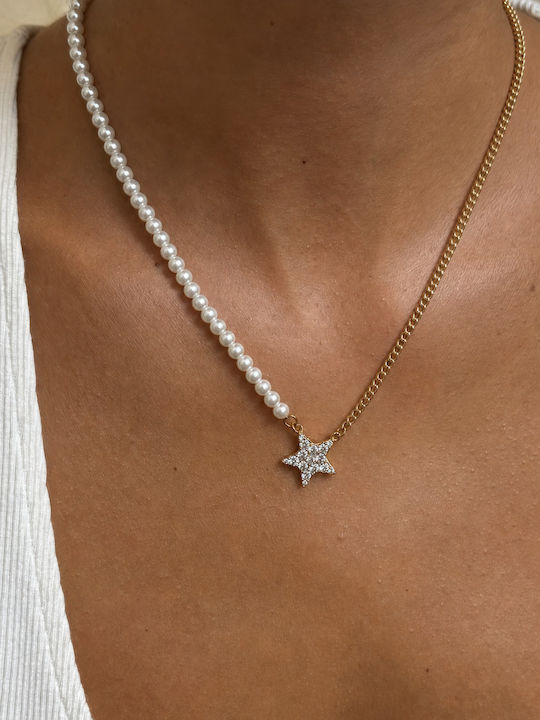 Chrysothemiss Κολιέ Étoile Perle