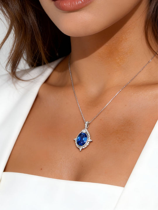 Chrysothemiss Κολιέ Sapphire Gaze