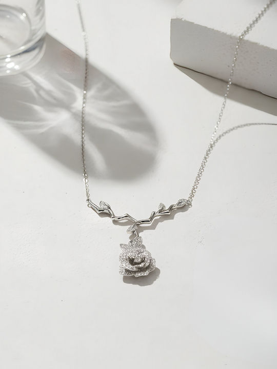 Chrysothemiss Κολιέ Crystal Rose