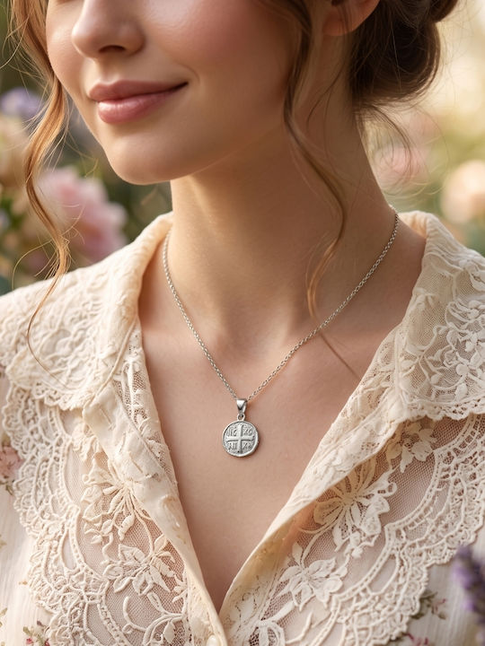 Necklace Constantine Talisman Made Of Silver