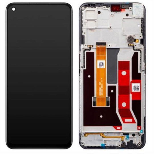 Oppo O ecran cu Mecanism Tactil și Cadru pentru OPPO A72 5G, OPPO A72 5G, OPPO A73 5G (Negru)