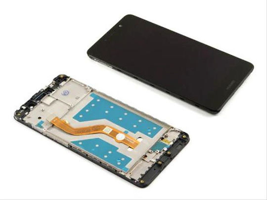 O ecran Display cu Mecanism Tactil pentru HUAWEI Y7 (Negru)