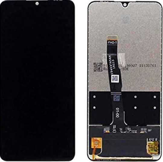Screen Display with Touch Mechanism and Frame for HUAWEI P30 LITE (Black)