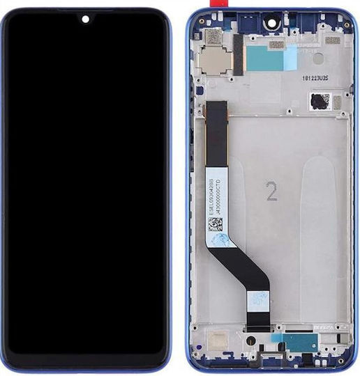 Xiaomi Екран със Сензорен Механизъм и Рамка за Xiaomi Redmi Note 7, Note 7 Pro (Син)
