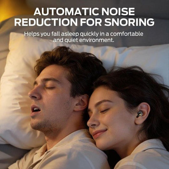 Monster Sleep Ear200 In-ear Bluetooth Handsfree Ακουστικά με Θήκη Φόρτισης Μαύρα