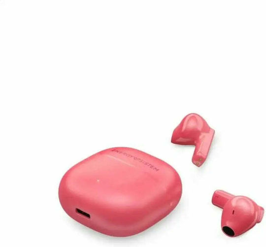 Energy Sistem StreetMusic Earbud Bluetooth хендсфри Слушалки с Кутийка за Зареждане Coral