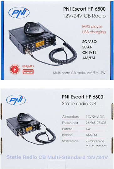 PNI Escort HP 6800 ASQ CB Auto 4W