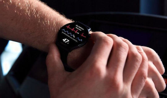 OnePlus Watch Lite Stainless Steel 45mm Αδιάβροχο με Παλμογράφο (Μαύρο)