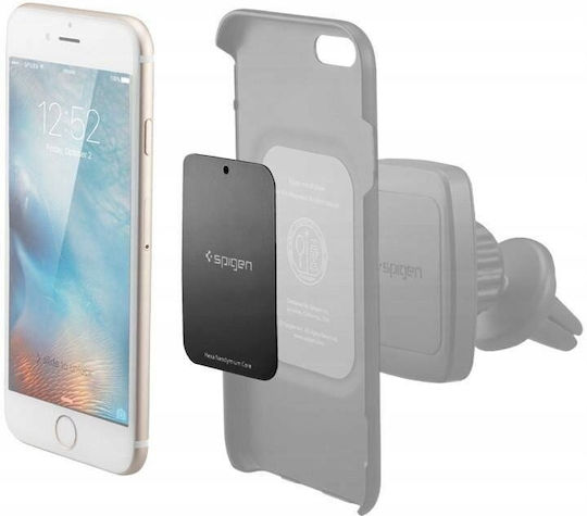Spigen Μεταλλικά Αυτοκόλλητα Kuel Mp4p Car Mount Metal Plates Μαύρο