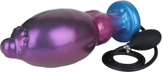 Power Monsters Inflatable Dildo With Suction Cup Purple