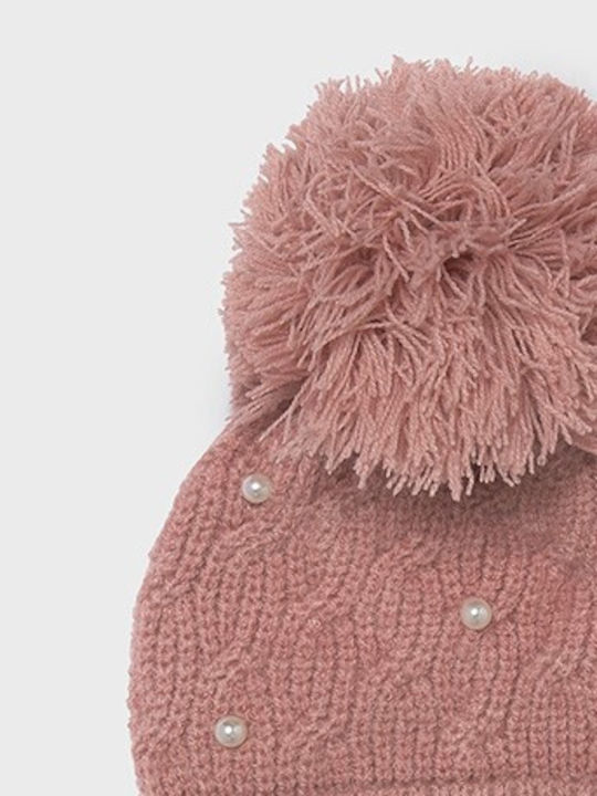 Kinder Beanie Gestrickt Rosa