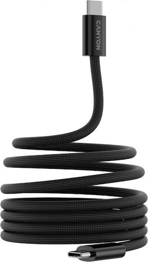 Canyon Onwire 60mg Data Cable Usb-c Usb-c 1 M Black