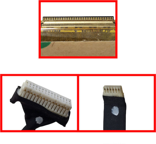 Flex-Bildschirmkabel für Samsung Np270e4e Np270e4v Np275e4v Np300e4e E5e 40pin Ba39-01307a OEM-Code 1-flex1205