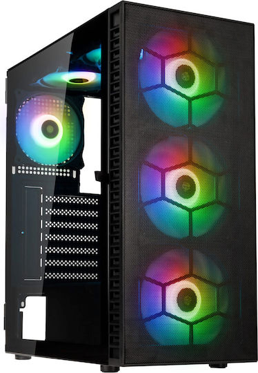 U-Case Crimson Desktop PC (Ryzen 5-5500/8GB DDR4/512GB SSD/W11 Home)