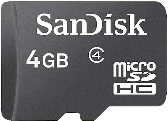 microSDHC 4GB Geschwindigkeitsklasse 10 80MB/s mit Adapter