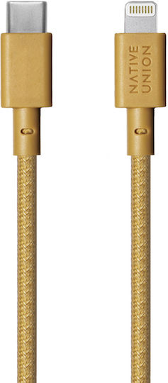 Native Union USB-C to Lightning Cable Κίτρινο 3m
