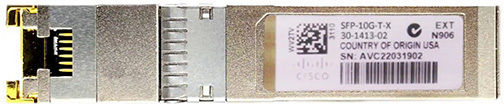 Cisco Приемо-предавател 1бр (SFP-10G-T-X)