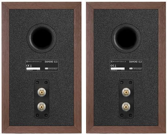 Wharfedale Diamond 12.2i Pair of Hi-Fi Wall Speakers 120W W20xD28.5xH33.5cm Walnut