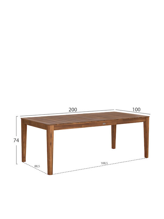 Set de Masă pentru Exterior 7 Piese Natural cu Perne