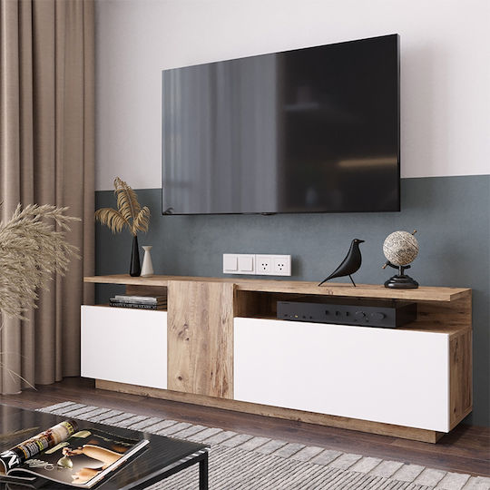 TV-Ständer Elana Weiß M150xT29.5xH46.3cm