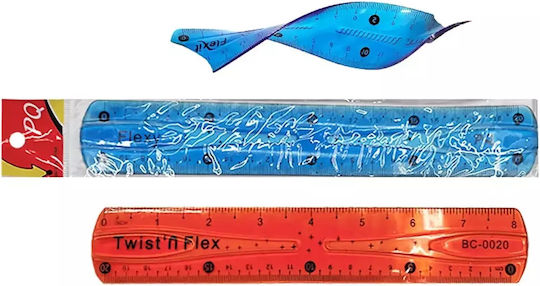 Justnote Kunststoff Lineal 20cm Verschiedene Designs oder Farben