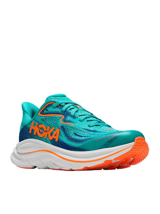 Clifton 10 Kids Sports Shoes Running Green