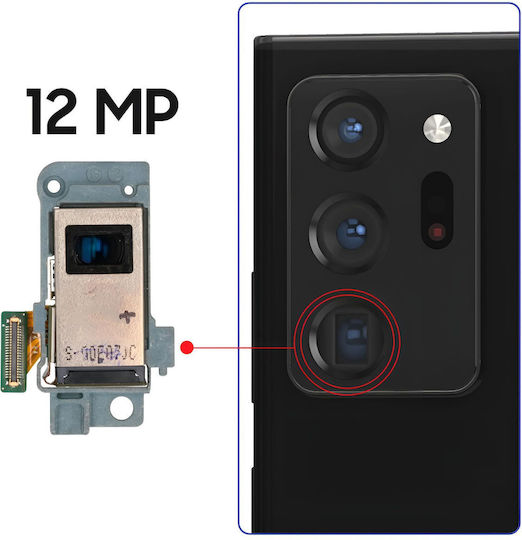 Clappio Modul Cameră Telefoto 12mp Samsung Galaxy Note 20 Ultra Negru