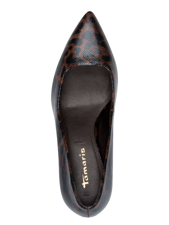 Spitze Zehe Pumps mit Mittlerem Absatz Tiermuster