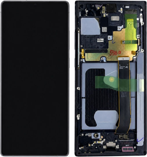 Clappio In-cell Full Display Galaxy Note 20 Ultra Сензорен екран и рамка Черен