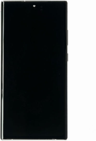 Clappio Ecran complet Galaxy Note 20 Ultra Panou OLED moale cu ramă Alb