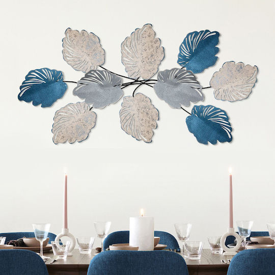Megapap Decorative Handmade Blue Fabric Tapestry 117x57cm
