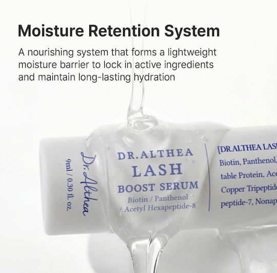 Dr. Althea Lash Boost Serum Feuchtigkeitsspendendes Serum Für Wimpern Mit Peptide & Hyaluronsäure Für Nährende 9ml