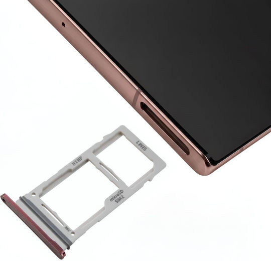 Clappio Dual Nano Sim Micro-sd Card Tray Galaxy Note 20 Ultra Bronze