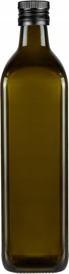 Bimberek Δοχείο Λαδιού Γυάλινο με Ροή 750ml ΜΑΥΡΟ