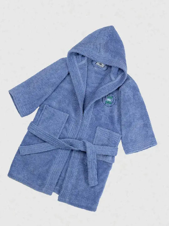 Sunshine Kids Hooded Bathrobe Blue