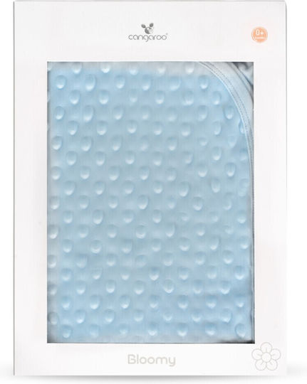 Cangaroo Blanket Nursery Swaddling Blankets Bloomy Cotton Blue Bloomy Blue 80x90cm