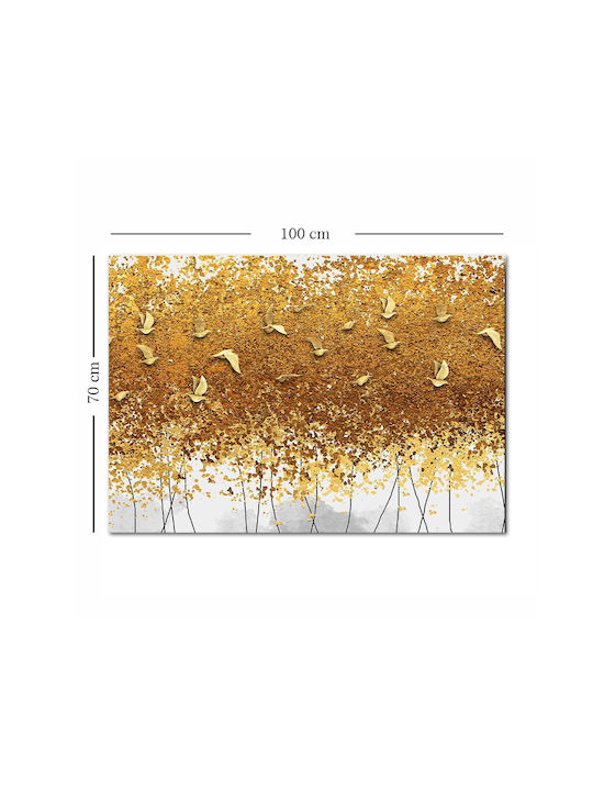 Πίνακας Καμβάς 895fna1195 100x70cm Multi Wallity Οριζόντιοι Ξύλο Καμβάς