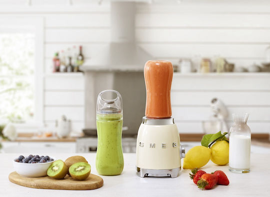 Smeg 50er Stil Mixer mit Kanäta Tritan 600 ml 300W Beige