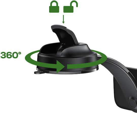 Acefast Car Holder Smartphone Double Magnetic Plate 360° Swivel Black