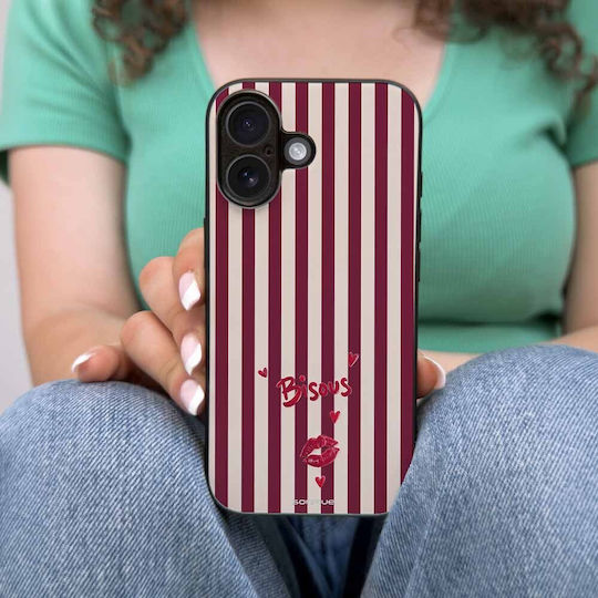 Sonique Stripe Stories Series Samsung Galaxy Z Flip 5 Kiss Mobile Phone Case