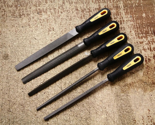 Workshop File Set 200 Mm 5 Pieces Rolson