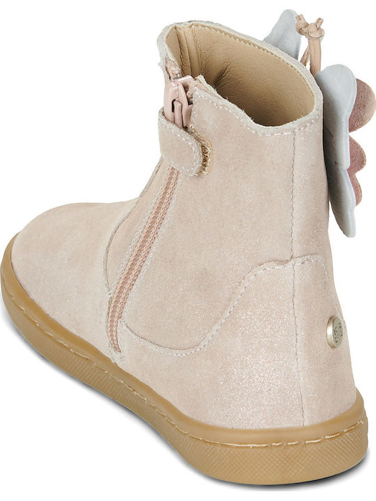 Leder Kinderstiefel Rosa