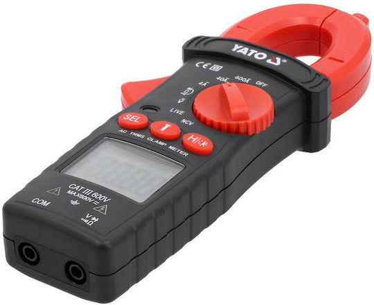 Yato Yt-730935 True Rms Ac 600a Multimeter Ac Dc Voltage Measurement Ac Current Measurement 0-600a 0-600v Lcd Display