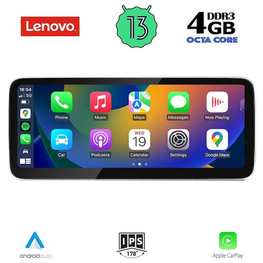 Lenovo Ηχοσύστημα Αυτοκινήτου για Audi Q5 2009-2016 (Bluetooth/USB/AUX/WiFi/GPS/Apple-Carplay/Android-Auto) με Οθόνη Αφής 10.25"